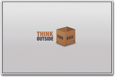

Think Outside the Box Paper Print(12 inch X 18 inch)
