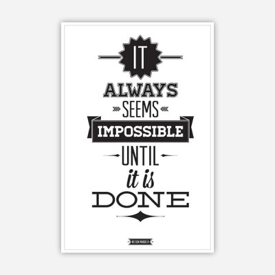 

Always Seems Impossible Canvas Print Paper Print(12 inch X 18 inch)