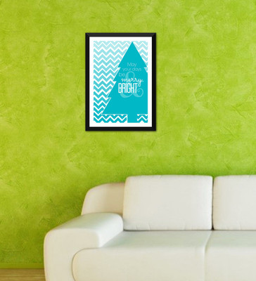 

Tallenge - Christmas Art - May Your Days Be Merry And Bright - Ready To Hang Framed A3 Size Poster Paper Print(17 inch X 12 inch, Framed)