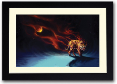 

Amazing Tiger Artistic Fine Art Print(14 inch X 20 inch, Framed)