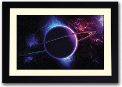

Blue and Purple Planet Fine Art Print(14 inch X 20 inch, Framed)
