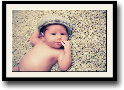

Cute baby sticking tongue out Fine Art Print(10 inch X 14 inch, Framed)