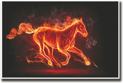 

Horse in flames Fine Art Print(12 inch X 18 inch, Rolled)