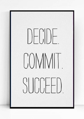 

Motivational Quotes 008 Paper Print(18 inch X 12 inch, Framed)