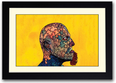 

Man With Beard Artistic Fine Art Print(14 inch X 20 inch, Framed)