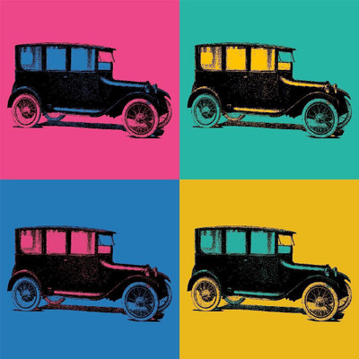 

Posterhouzz Vintage Car Pop Art Poster Fine Art Print(18 inch X 12 inch, Rolled)