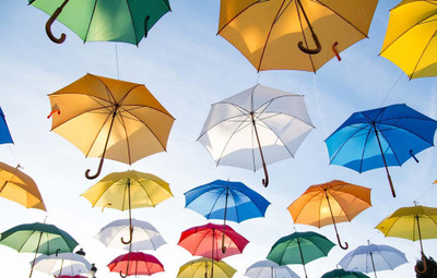 

Art For Kids Room Décor - Under My Umbrella - Medium Size Rolled Digital Art Print On Photographic Paper(27 inch X 18 inch, Rolled)