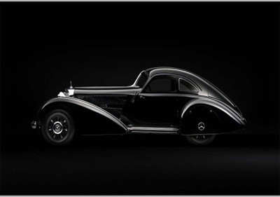 Posterhouzz Mercedes Black Paper Print(12 inch X 18 inch, Rolled)