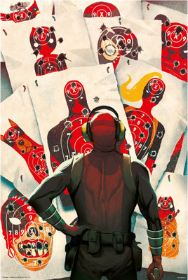

Deadpool target (Officially Licensed) poster Paper Print(24 inch X 16 inch, Rolled)