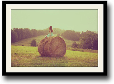 

Girl in farm Fine Art Print(10 inch X 14 inch, Framed)