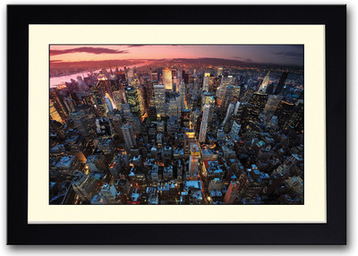 

Skyscrapers Aerial View Fine Art Print(14 inch X 20 inch, Framed)