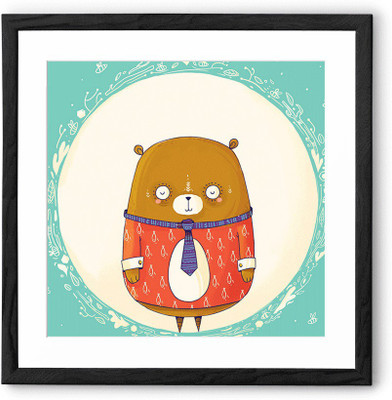 

Circle Bear Fine Art Print(24 inch X 24 inch, Framed)