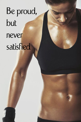 

Oshi - Be Proud But Never Satisfied Paper Print(18 inch X 12 inch, Rolled)