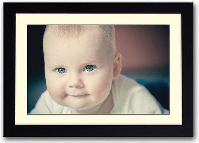 

Cute baby with Blue Eyes incredible Fine Art Print(14 inch X 20 inch, Framed)