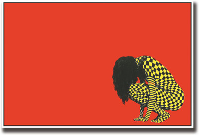 

Girl wearing yellow and black checks Fine Art Print(12 inch X 18 inch, Rolled)