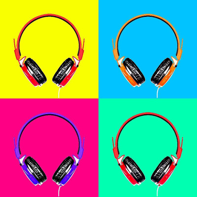 

Posterhouzz Headphones Music Pop Art Poster Fine Art Print(18 inch X 12 inch, Rolled)