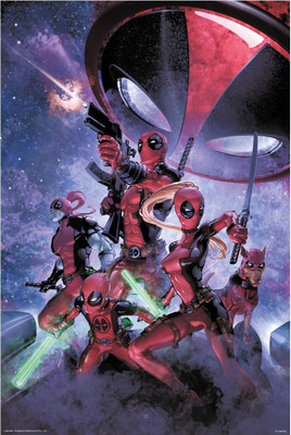 

Deadpool alien (Officially Licensed) poster Paper Print(24 Inch X 16 inch, Rolled)
