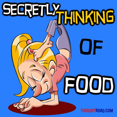 

Secretly Thinking Of Food Paper Print(12 inch X 12 inch, Rolled)