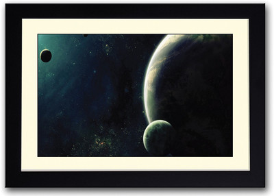 

Planets and Moons Fine Art Print(14 inch X 20 inch, Framed)