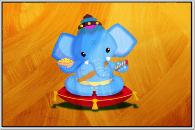 

Posterhouzz Ganesha Poster Poster Fine Art Print(12 inch X 18 inch, Rolled)