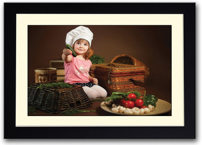 

Chef Girl Fine Art Print(14 inch X 20 inch, Framed)