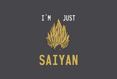 

Posterhouzz I'm Just Saiyan - Poster Paper Print(12 inch X 18 inch, Rolled)