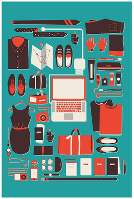 

Travel Teal Fine Art Print(24 inch X 16 inch, Rolled)