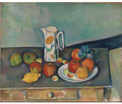 

Modern Masters Collection - Still life by Paul Cézanne by Paul Cézanne - Medium Size Ready To Frame Rolled Digital Art Print On Photographic Paper(24 inch X 18 inch, Rolled)