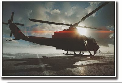 

Posterhouzz Helicopter wings Fine Art Print(12 inch X 18 inch, Rolled)
