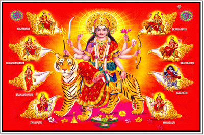 

Posterhouzz Navratri Poster Poster Fine Art Print(12 inch X 18 inch, Rolled)