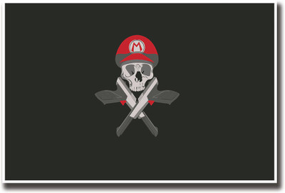 

Skull with a gun Fine Art Print(12 inch X 18 inch, Rolled)