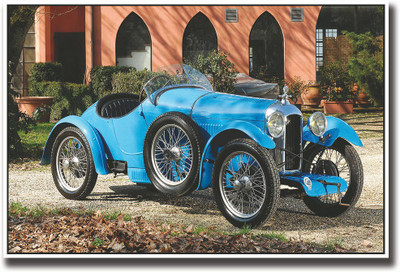 

Blue vintage car Fine Art Print(12 inch X 18 inch, Rolled)