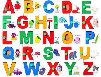 

Oshi - learning English Alphabets Paper Print(12 inch X 18 inch, Streched)