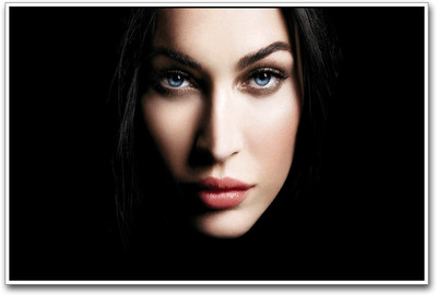 Megan Fox Blue Eyes Paper Print(12 inch X 18 inch)