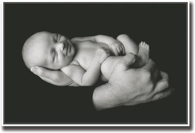 

Newborn cute baby smiling in hands Fine Art Print(12 inch X 18 inch, Rolled)
