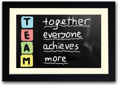 

Team Together Everyone Achieves More Fine Art Print(14 inch X 20 inch, Framed)