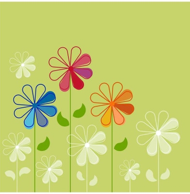 

Illustrative Flower Art - Medium Size Ready To Frame Rolled Digital Art Print On Photographic Paper(18 inch X 18 inch, Rolled)