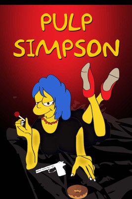 8% OFF on Pulp Fiction Simpsons Mashup Photographic Paper(36 inch X 24 inch)