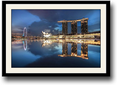 

Artistic City View Fine Art Print(10 inch X 14 inch, Framed)