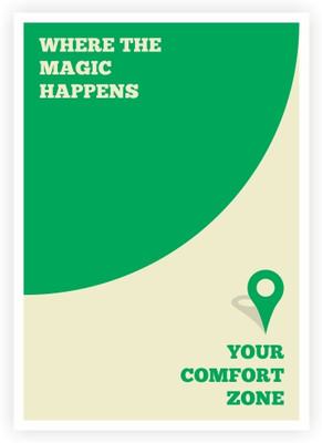 

Lab No. 4 Where the magic happens your comfort zone Corporate Startup Inspirational Quotes Poster Paper Print(16.5 inch X 11.5 inch)