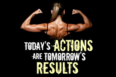 

Today's Actions are Tomorrow's Results Paper Print(12 inch X 18 inch, Streched)