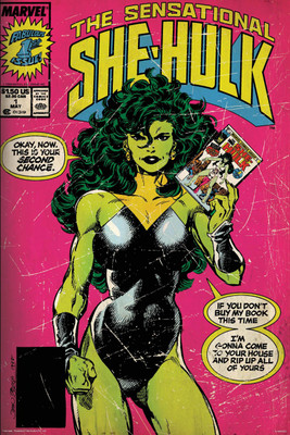 

She hulk - comics poster (Officially Licensed) Paper Print(36 inch X 24 inch, Rolled)