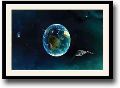 

Spaceship Earth Artistic Fine Art Print(10 inch X 14 inch, Framed)