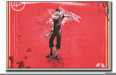 

Posterhouzz Man with baseball bat Fine Art Print(12 inch X 18 inch, Rolled)