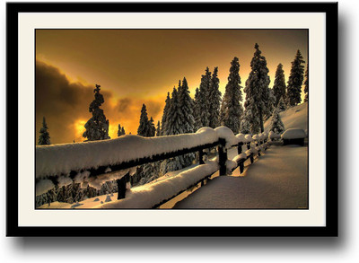 

Heavy snow on barn Fine Art Print(10 inch X 14 inch, Framed)