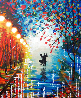 

Posterhouzz Valentine Dancing Couple Fine Art Print Poster Fine Art Print(18 inch X 12 inch, Rolled)
