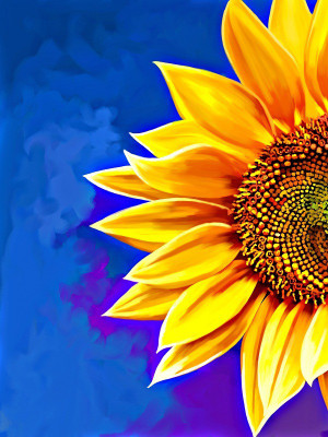 

Floral Painting Canvas Art(16 inch X 12 inch, Rolled)