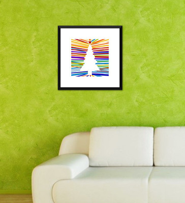 

Tallenge - Christmas Art - Christmas Tree Graphic - Ready To Hang Framed A3 Size Poster Paper Print(17 inch X 12 inch, Framed)