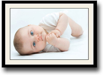 

Cute baby with Blue eyes AFP0573 Fine Art Print(10 inch X 14 inch, Framed)