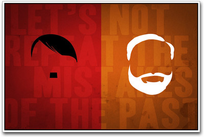 Hitler and Modi Paper Print(12 inch X 18 inch)